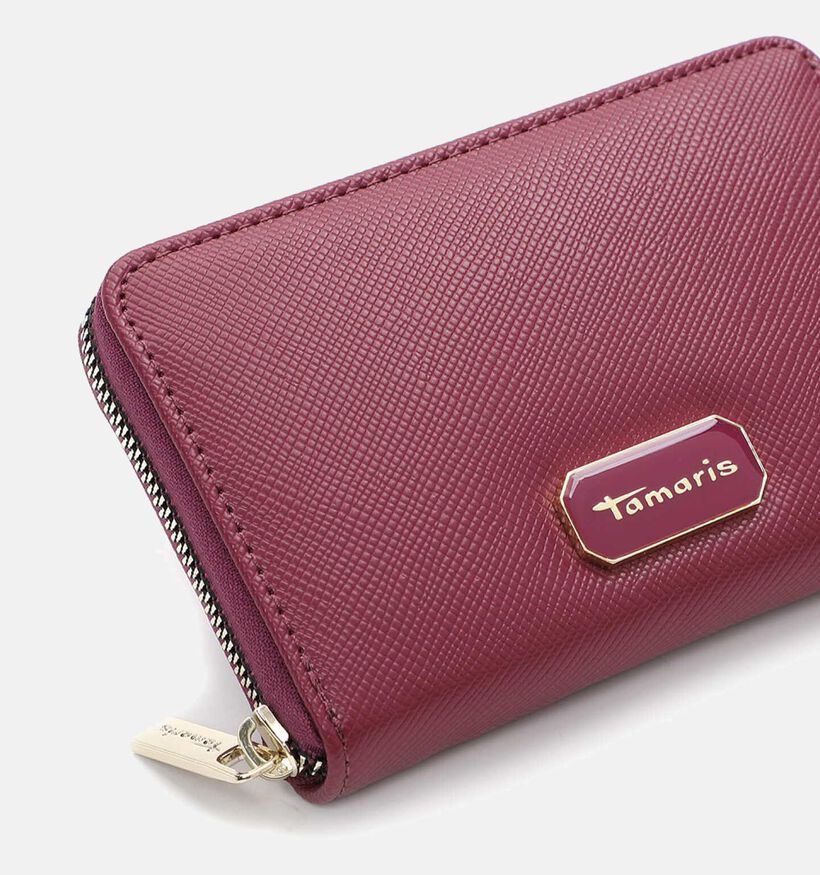 Tamaris Anja Porte-monnaie zippé en Bordeaux pour femmes (348156)
