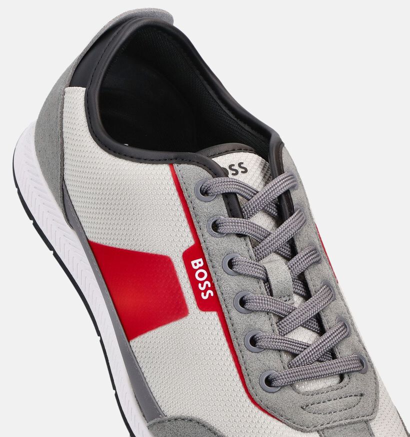 BOSS Nitan Grijze Sneakers voor heren (369012) - geschikt voor steunzolen