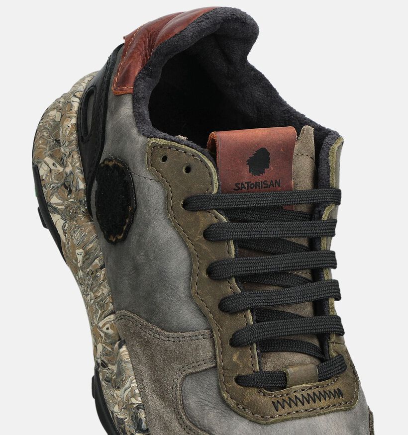Satorisan Chacrona Premium Chaussures plates en Vert kaki pour hommes (361961) - pour semelles orthopédiques
