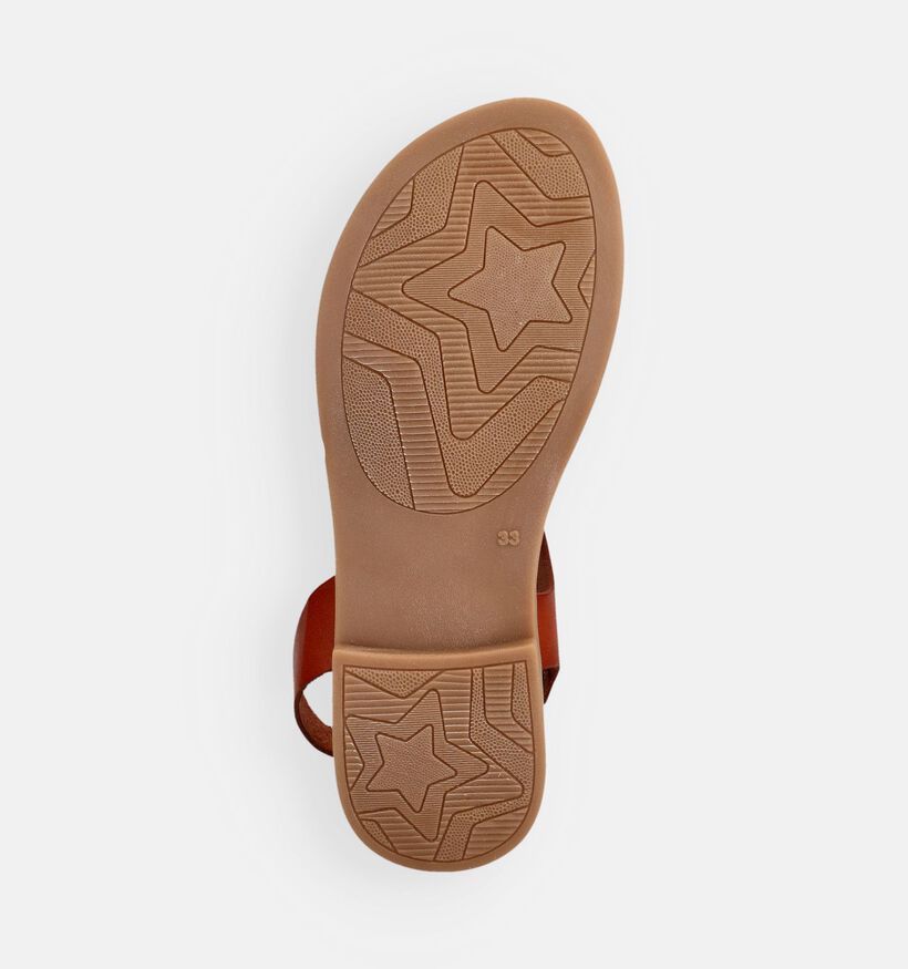 Milo & Mila Cognac Sandalen voor meisjes (372475)