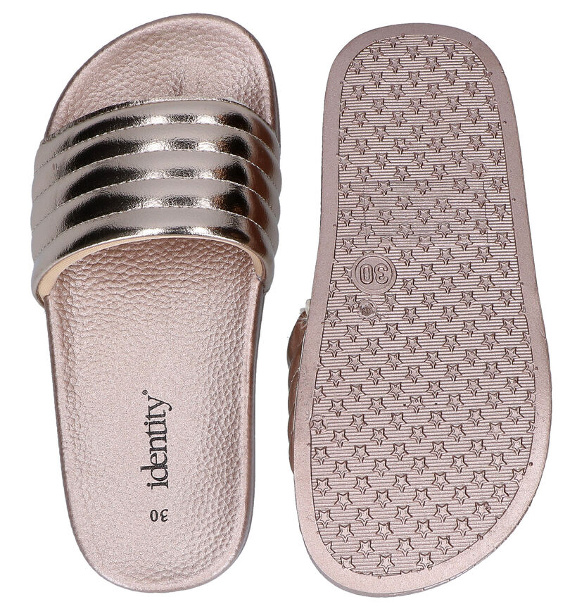 Identity Bronzen Badslippers in kunstleer (289895)