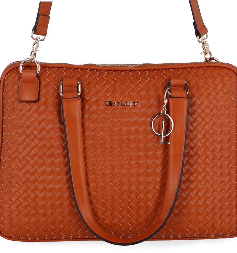 Olivia Lauren Nevada PC Sac professionnel en Cognac pour femmes (322445)
