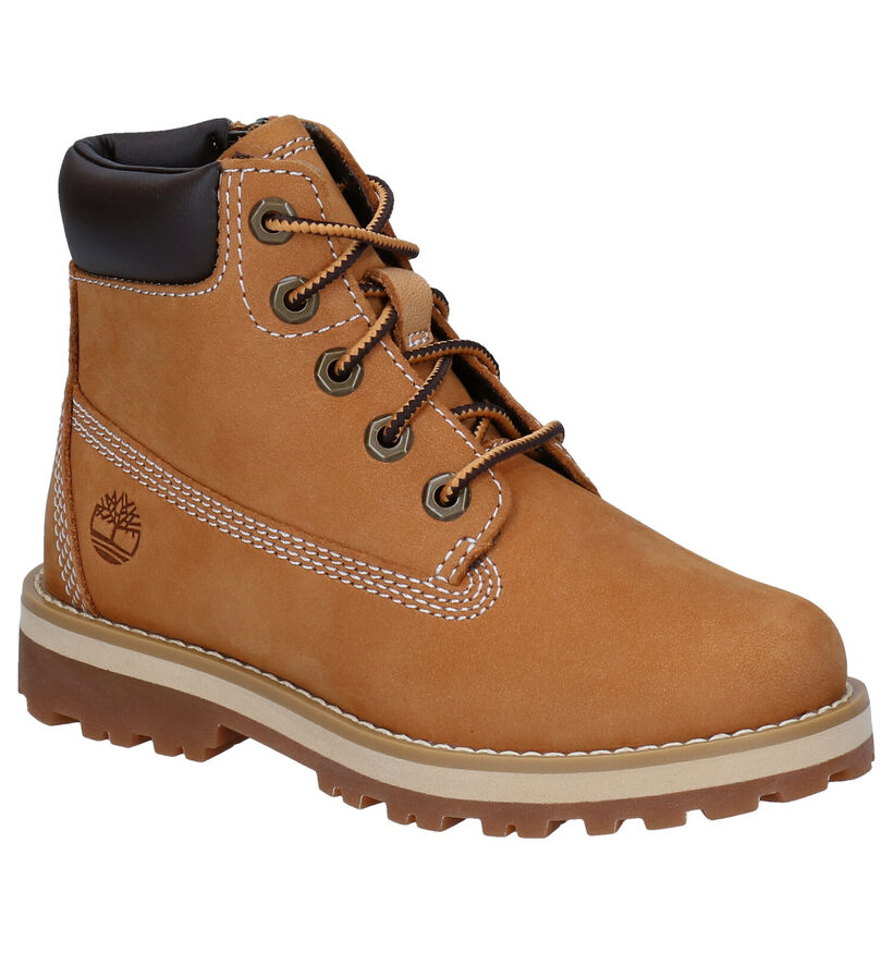 Timberland Courma Kid 6 Inch Bottines en Naturel pour filles, garçons (345266) - pour semelles orthopédiques