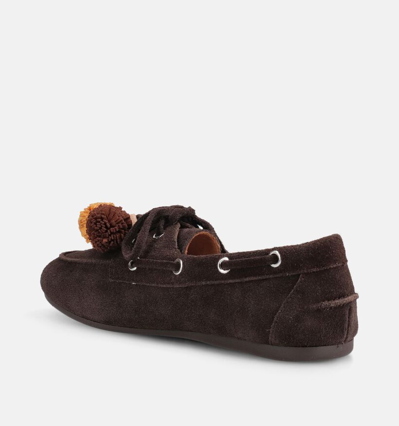 Laurent David Donkerbruine Bootschoenen voor dames (373662)