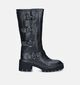 Tamaris Bottes de motard hautes en Noir pour femmes (346613)