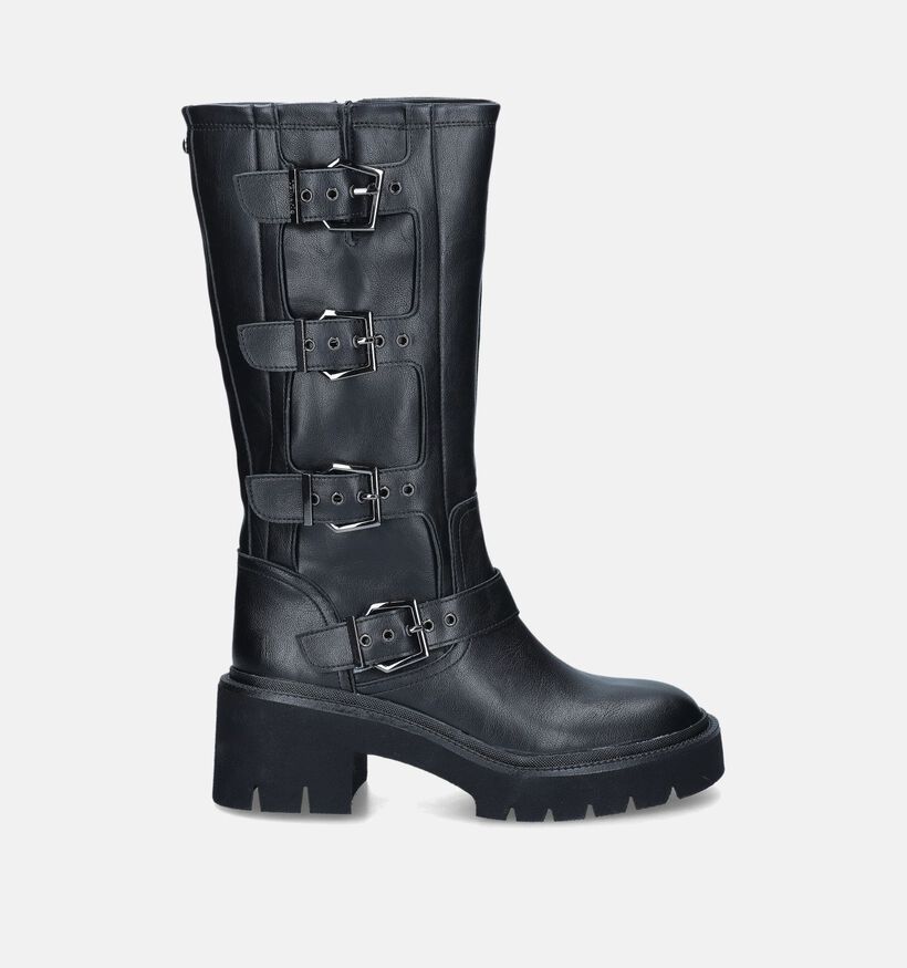 Tamaris Bottes de motard hautes en Noir pour femmes (346613)