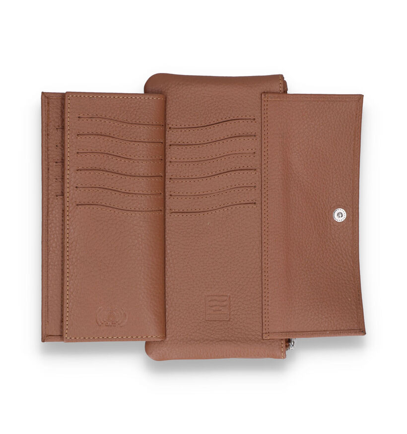 Crinkles Zwarte Ritsportemonnee voor dames (340496)