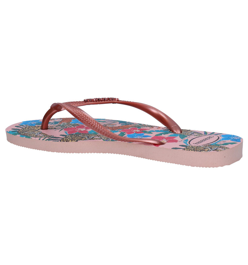 Havaianas Slim Tongs en Rose en synthétique (289782)