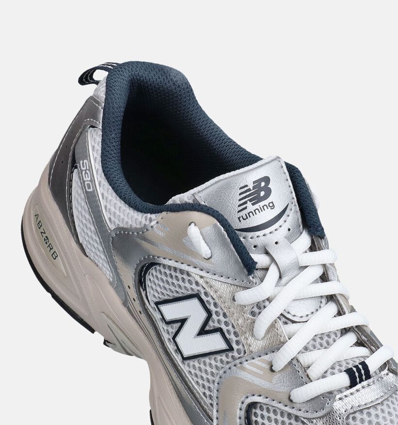 New Balance 530 Zilveren Sneakers voor meisjes (381181) - geschikt voor steunzolen