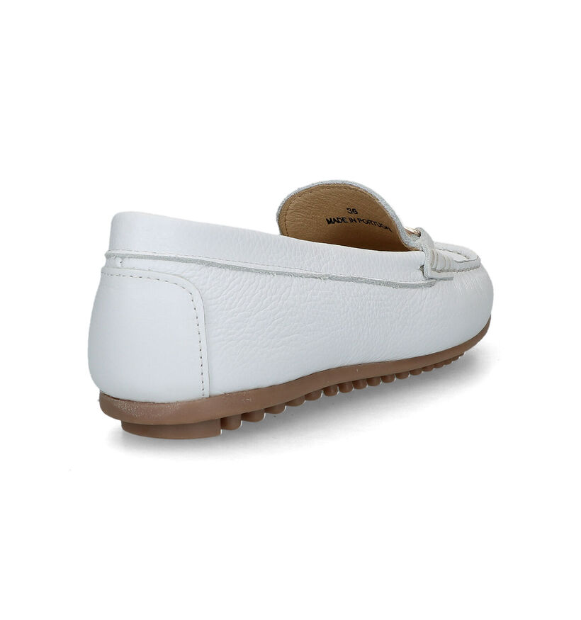 River Woods Lucette Mocassins en Blanc en cuir (325836)