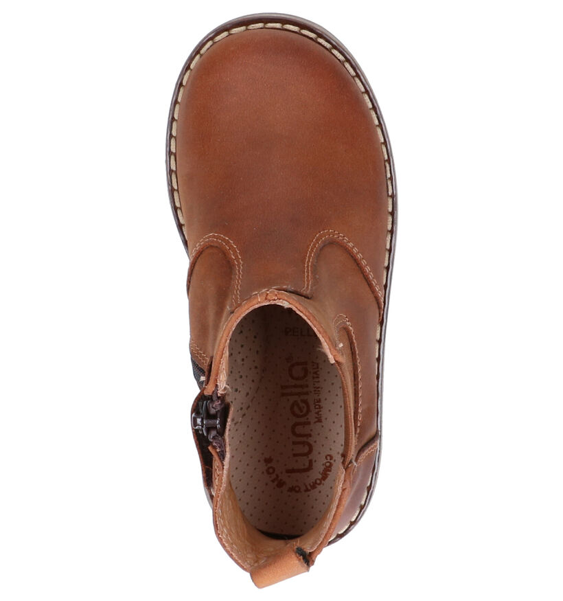 Lunella Chaussures hautes en Cognac en cuir (258997)