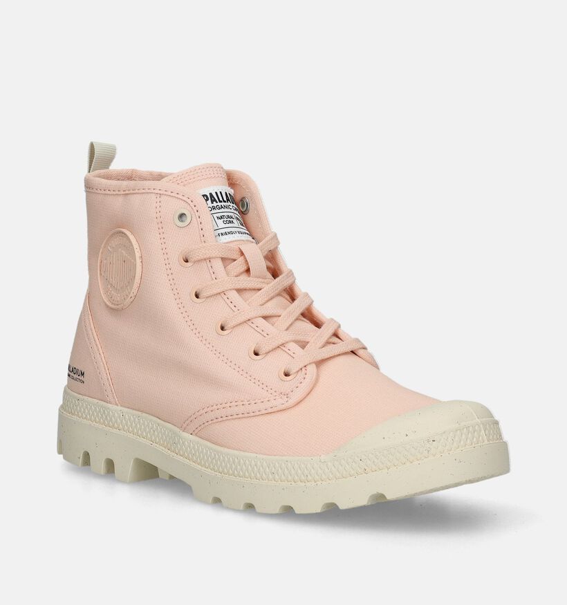 Palladium Pampa Hi Zip Baskets en Rose pour femmes (336487) - pour semelles orthopédiques