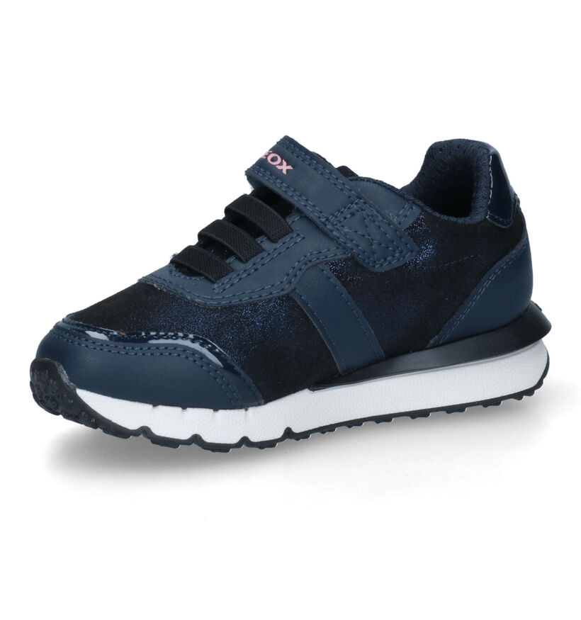 Geox Fastics Blauwe Sneakers voor meisjes (312550) - geschikt voor steunzolen