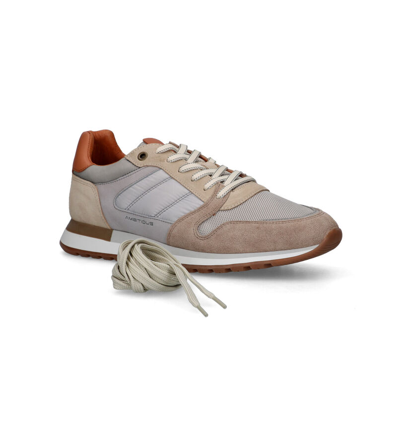 Ambitious Grizz Beige Veterschoenen voor heren (321959) - geschikt voor steunzolen