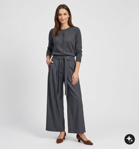 Ador&eacute; Pantalons Beige/Gris
