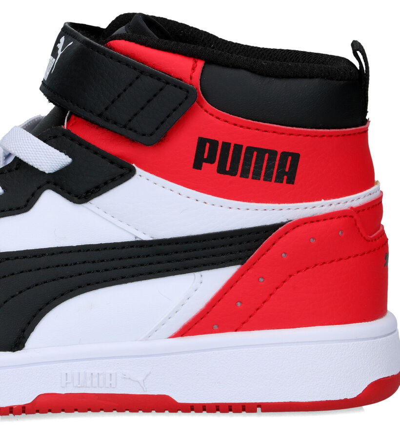 Puma Rebound Joy Baskets en Blanc en faux fur (318739)