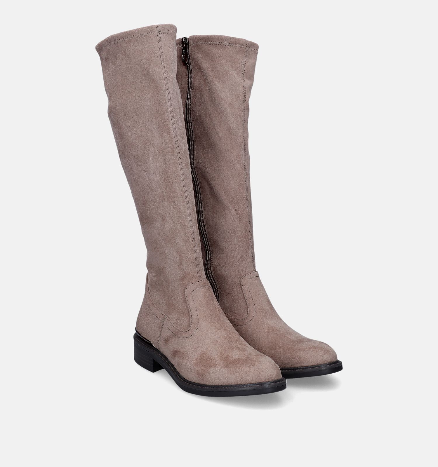 Lange laarzen taupe
