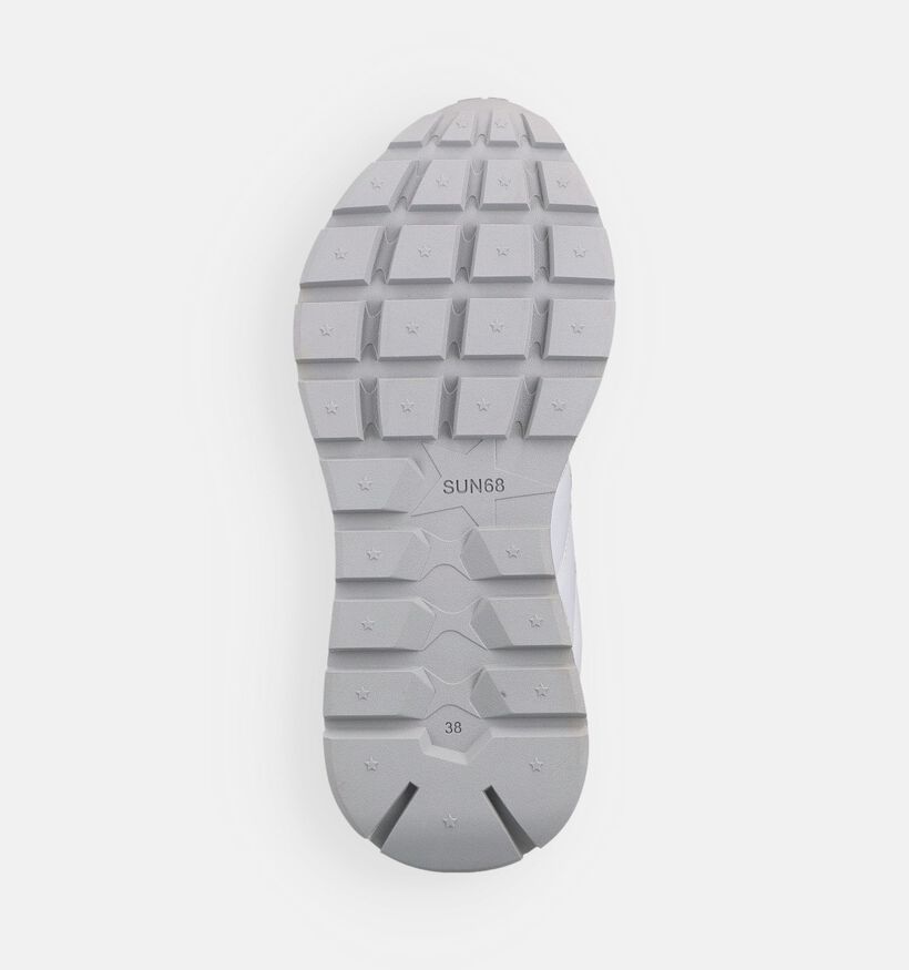 Sun68 Ally Gold Silver Witte Sneakers voor dames (368713) - geschikt voor steunzolen