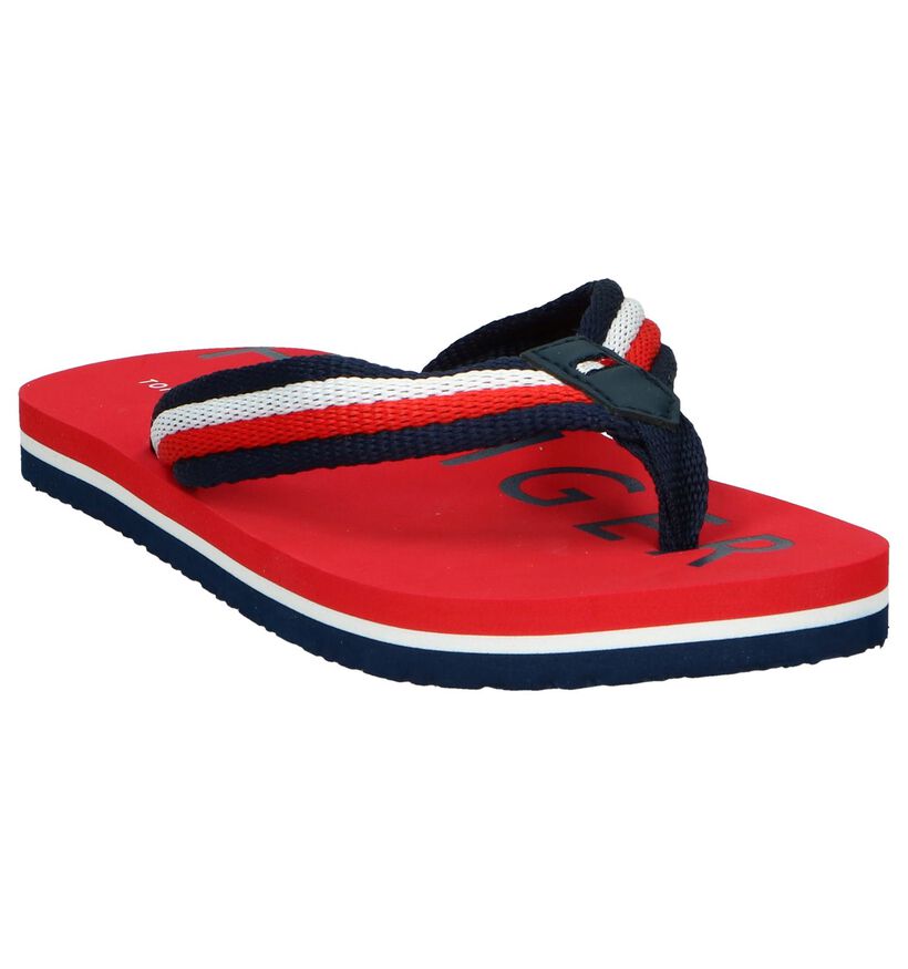 Rode Slippers Tommy Hilfiger in stof (239568)