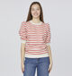 SISTERS POINT New Peva Puff Pull rayé en Rouge pour femmes (363178)