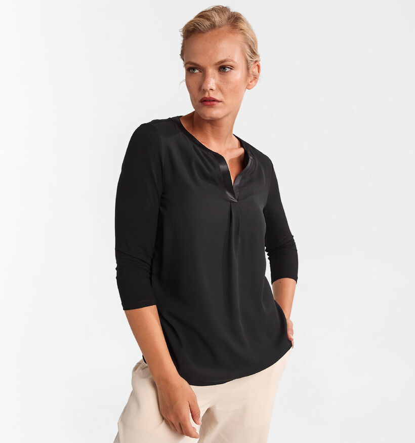 comma Blouse en Noir pour femmes (304216)