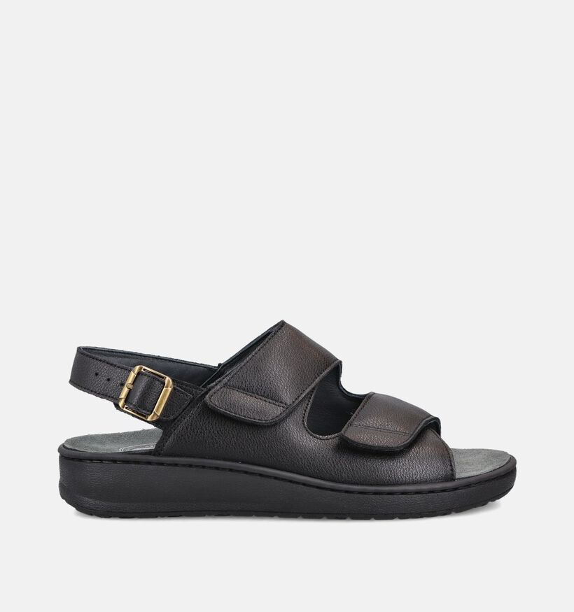 G-Comfort Sandales en Noir pour hommes (368946) - pour semelles orthop&eacute;diques