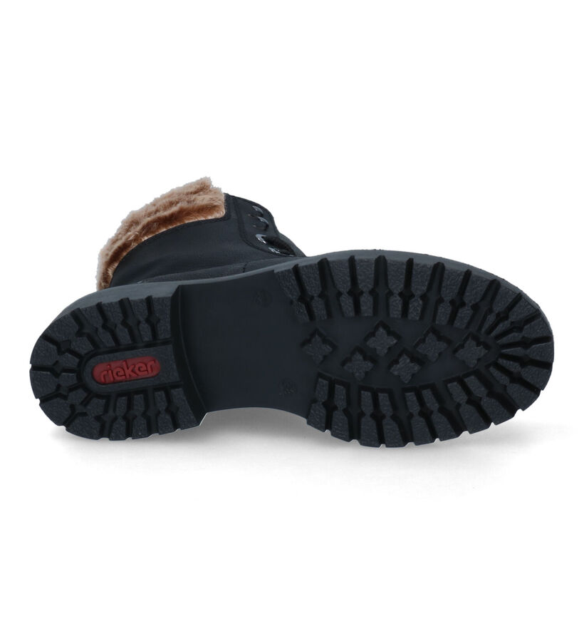 Rieker Boots à lacets en Noir pour femmes (347432)