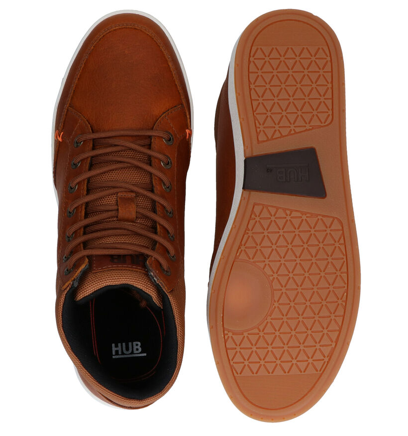 Hub Industry 2.0 Cognac Bottines voor heren (314729) - geschikt voor steunzolen