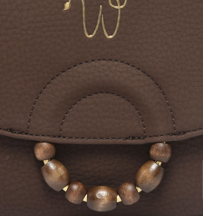 Woomen Neflier Pearl Sac port&eacute; crois&eacute; en Brun fonc&eacute; pour femmes (378676)