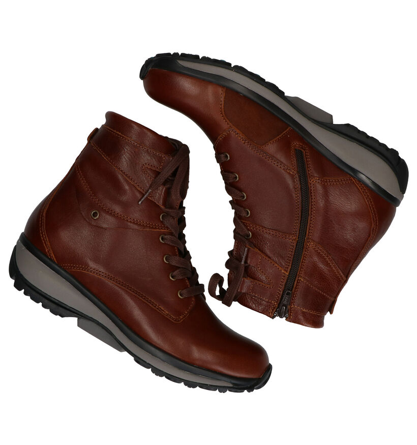 Xsensible Montreal Bottines en Cognac pour femmes (284945) - pour semelles orthopédiques