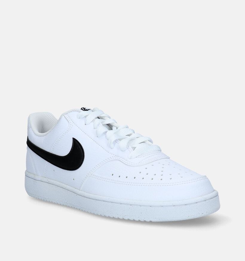 Nike Court Vision Low Next Nature Baskets en Blanc pour hommes (334856)