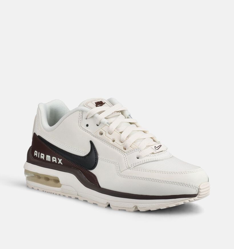 Nike Air Max LTD 3 Baskets basses en Blanc/Brun pour hommes (372918) - pour semelles orthop&eacute;diques