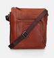 Maverick Cognac Lederen Crossbodytas voor heren (376153)