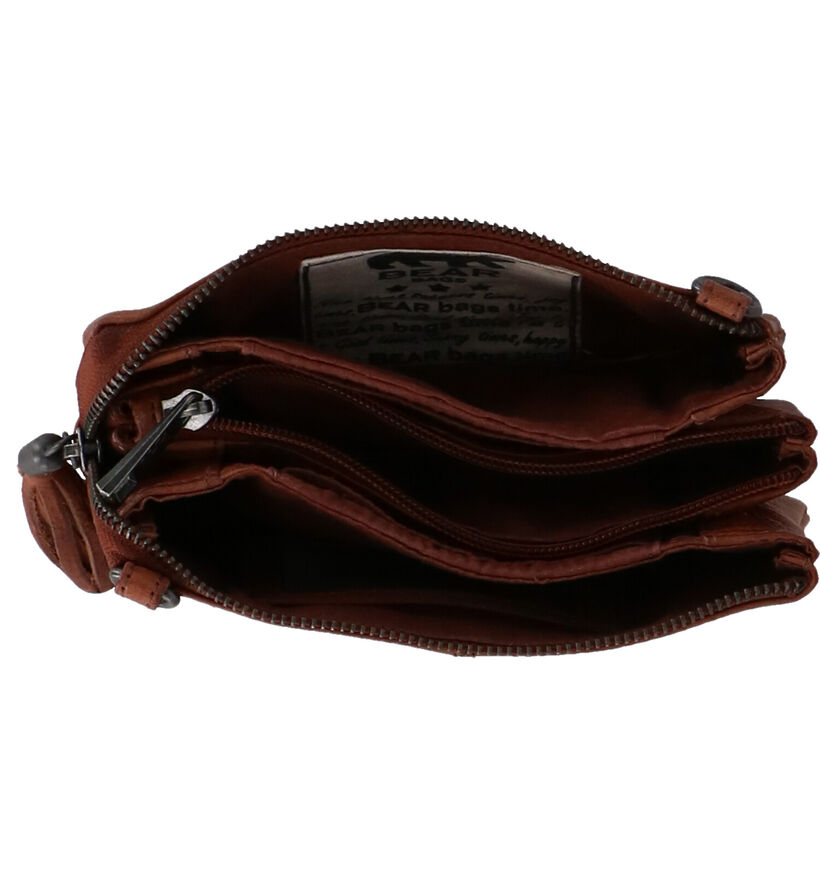 Bear Design Sac porté croisé en Cognac pour femmes (358900)