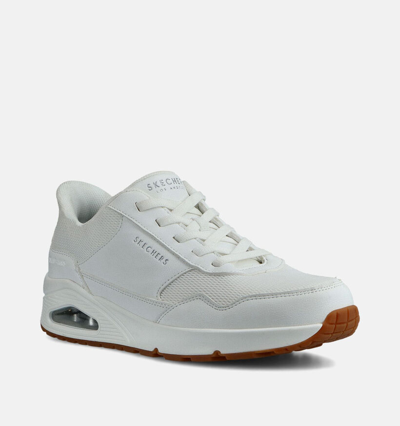 Skechers Uno Banksia Baskets en Blanc pour hommes (367479) - pour semelles orthopédiques