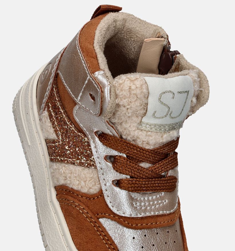 SJ Baskets pour bébé en Cognac pour filles (346940) - pour semelles orthopédiques