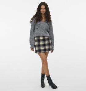 Vero Moda Naya Jupe en Noir/Beige pour femmes (364535)