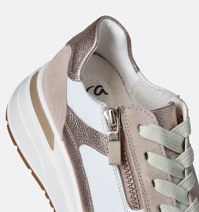 Ara Garda High Soft Baskets avec talon compensé en Beige pour femmes (355195) - pour semelles orthopédiques
