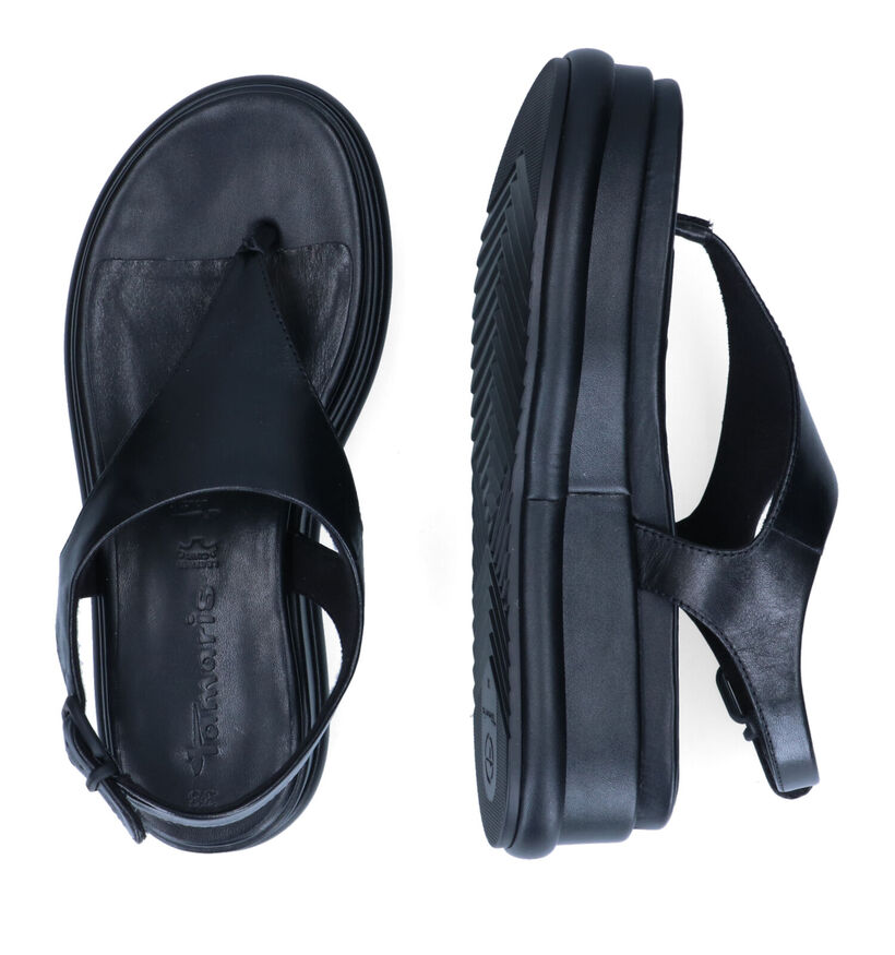 Tamaris Touch it Sandales en Noir en cuir (307592)