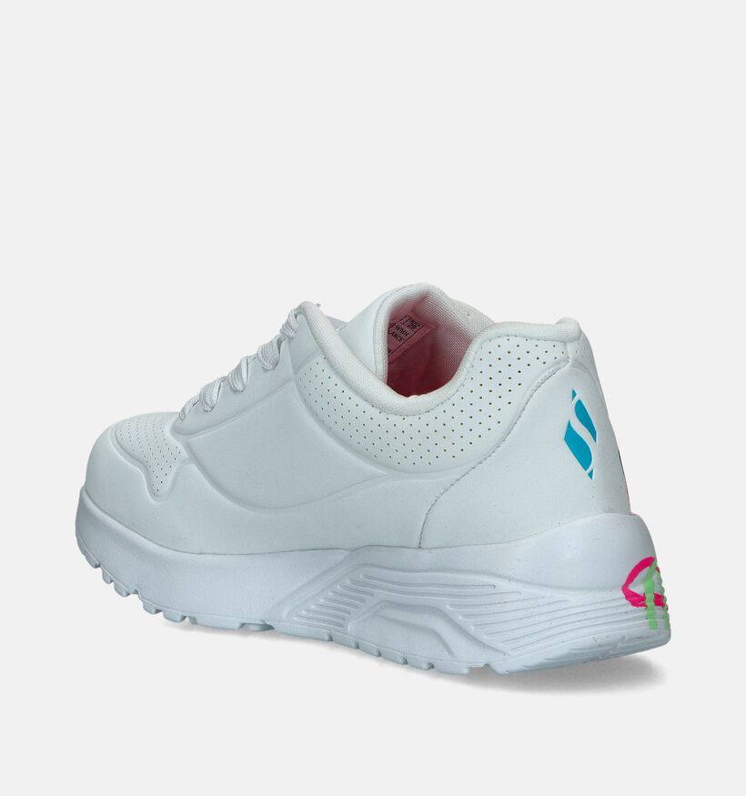 Skechers X Jgoldcrown Uno Lite Witte Sneakers voor meisjes (350338) - geschikt voor steunzolen