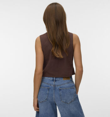 Vero Moda Vesten Bruin