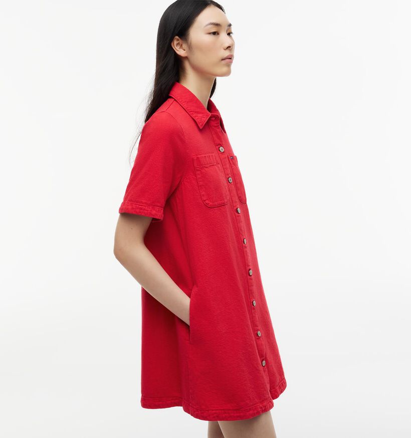 Tommy Hilfiger Twill Rode Jurk voor dames (375856)
