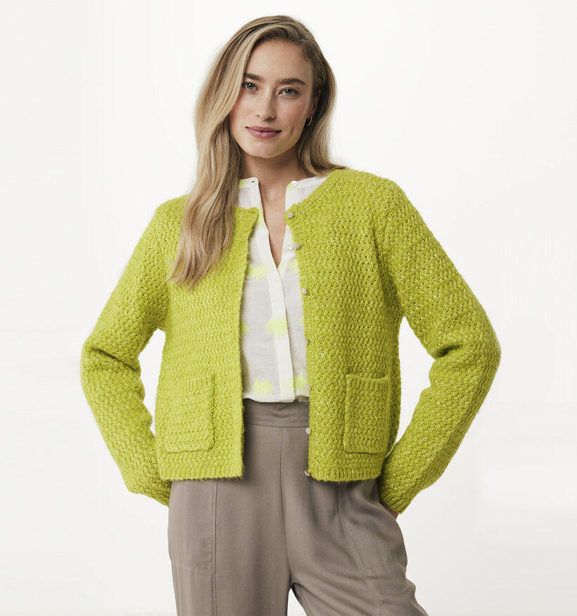 Mexx Fancy Groene Cardigan voor dames (337009)