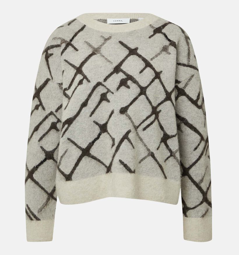 comma Lichtgrijze Pull voor dames (364851)