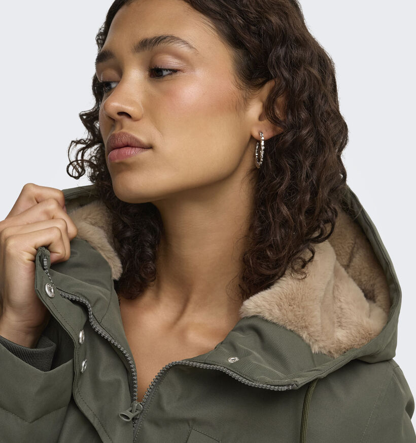 JDY Valencia Manteau Long en Vert fonc&eacute; pour femmes (378330)