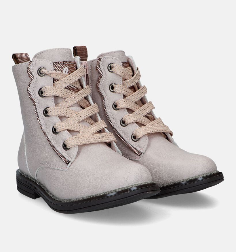 Milo & Mila Beige Bottines voor meisjes (329490)