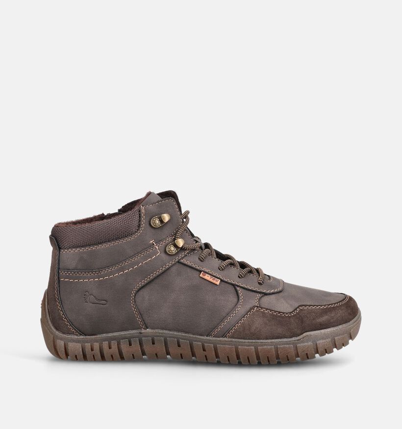 Relife Donkerbruin Boots met Veter en Rits voor heren (377672) - geschikt voor steunzolen
