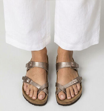Birkenstock Mayari Nu-pieds Black/White/Sandcastle/Graceful Taupe/Copper