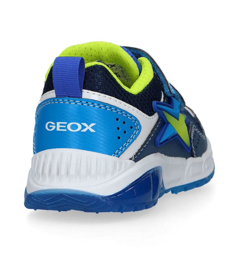 Geox Spaziale Blauwe Velcroschoenen in kunstleer (326631)
