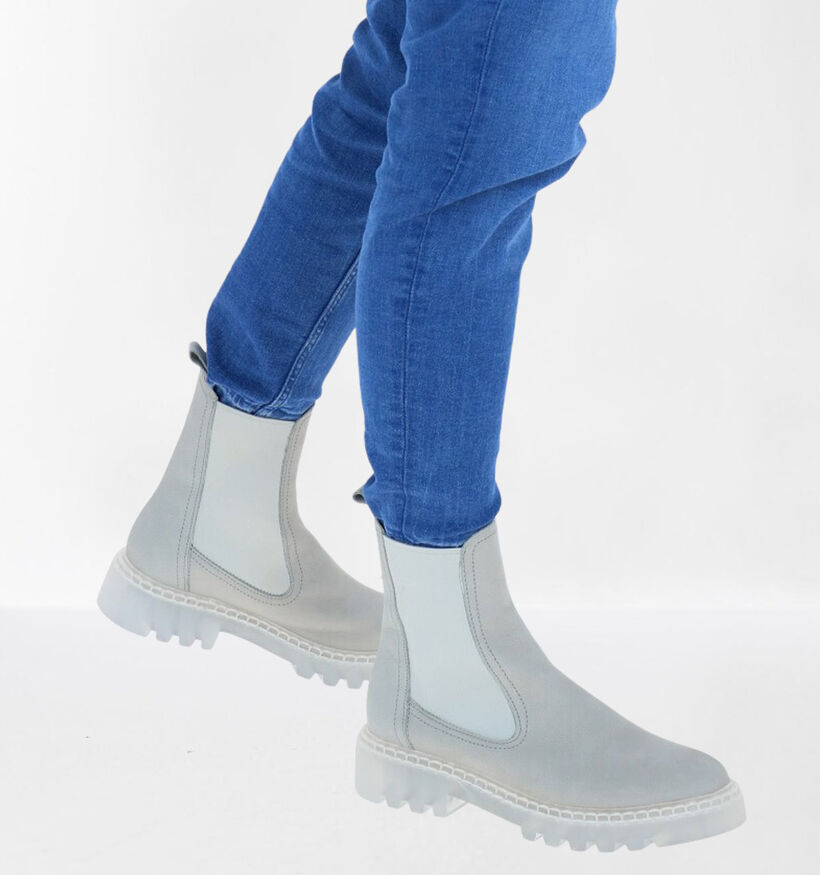 Tamaris Bottes Chelsea en Gris en nubuck (291627)